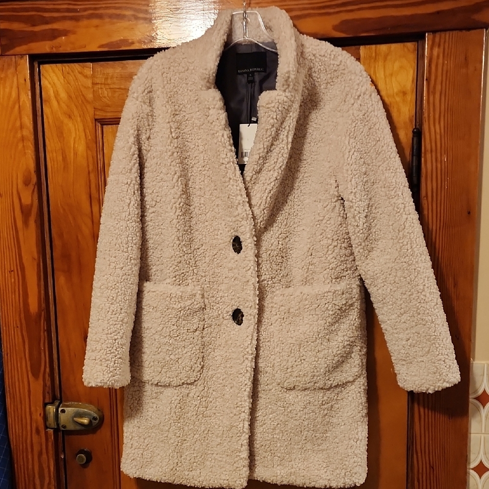 NWT Banana Republic Teddy Jacket Small